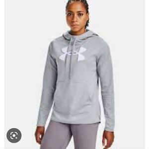 Under Armour nwt hoodie sweatshirt size med gray and white